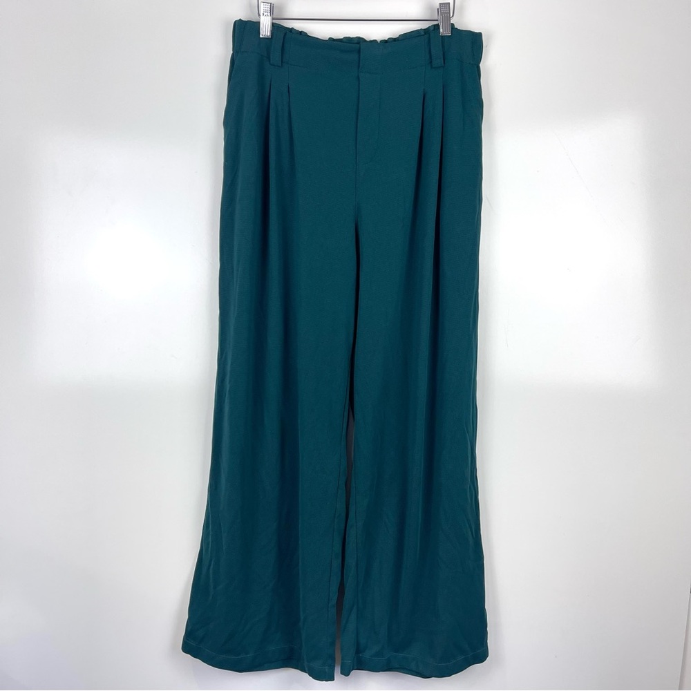 HALARA Teal Wide-Leg Pants
